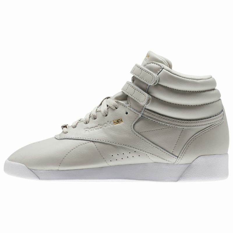 Reebok Freestyle Hi Muted Tenisky Damske - Béžové/Siva/Biele RD3126TH